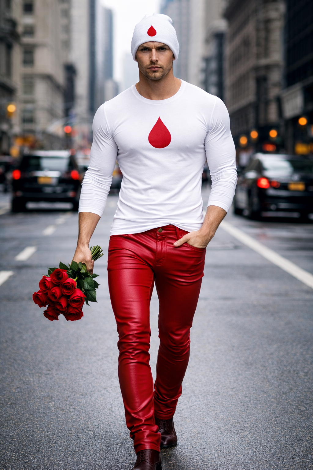 ONE DROP BLACK or WHITE EMBROIDERED  - Unisex Long Sleeve Tee